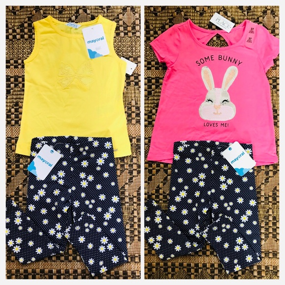 (3) NWT The Children’s Place Mayoral Daisy Bunny - Picture 2 of 3